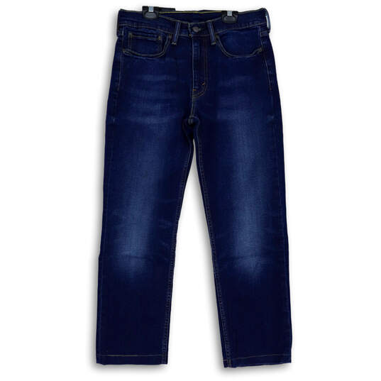 Mens Blue 514 Denim Dark Wash Mid Rise Pockets Straight Leg Jeans Size 32X30 image number 1