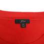 J. Crew Red Long Sleeve Merino Wool Pullover Sweatshirt Women's Size XL image number 3