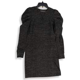 Tommy Hilfiger Womens Gray Crew Neck Long Sleeve Sweater Dress Size XS