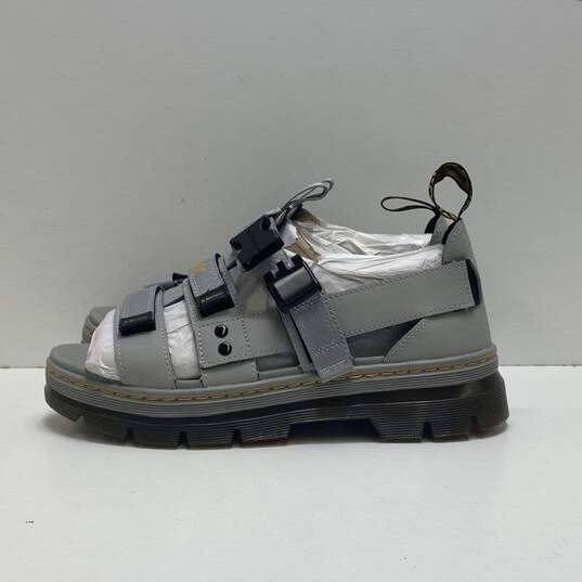 Dr. Martens Pearson Gray Leather Velcro Sandals Women's Size 9 M image number 3