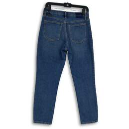 NWT Womens Blue Stretch Denim Medium Wash Skinny Leg Jeans Size 27/4S alternative image