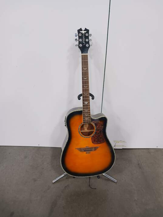 Urban Acoustic Electric Guitar Black & Soft Travel Case image number 2