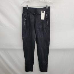NWT Raffaella Rossi WM's Candy Black Leather Pants Size 4 US