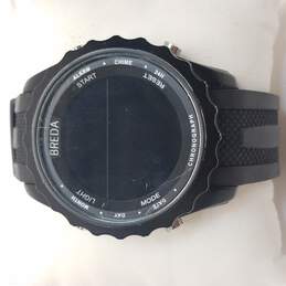 Breda 9303 All Black Digital Stainless Steel Watch