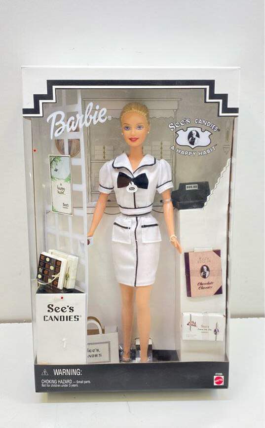 1999 Barbie Doll See's Candies Salesperson Mattel Vintage #27289 NRFB image number 1
