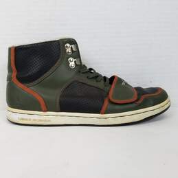 Creative Recreation Shoes  Men's  High Top Sneaker Men's Size 10  Color Green Black Tan  Multicolor