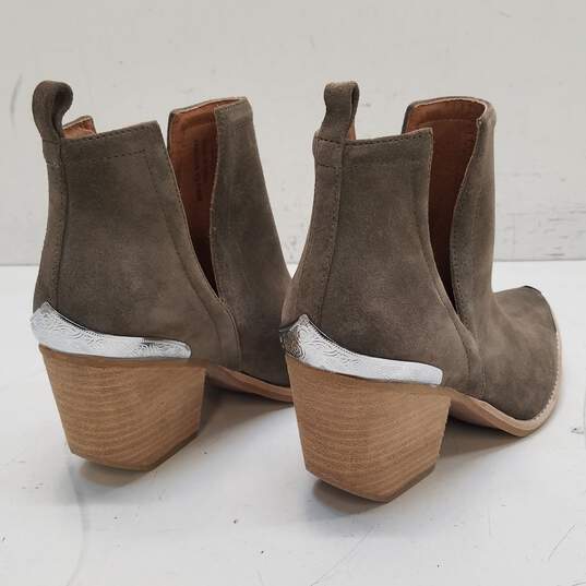 Jeffrey Campbell Cromwell Tan Suede Ankle Boots Shoes Size 7.5 M image number 4