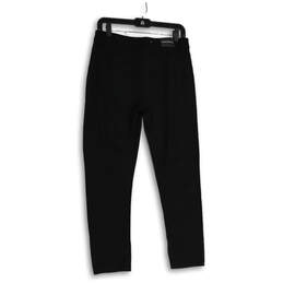 Womens Black Denim Dark Wash 5-Pocket Design Straight Jeans Size 10 alternative image