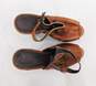 Levis Brown Mules/Slides Wedge  on Heels And On Leather Women's Size 23 UK image number 3