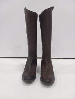 Sam Edelman Brown Leather Zip Riding Style Boots Size 7M alternative image