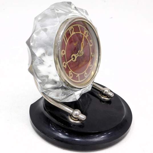 Vintage Majak Wind-Up Mantel Clock USSR Bakelite Base - P&R image number 2