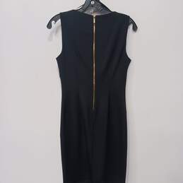 Calvin Klein Women's Black Gold Tone Accent Sleeveless Dress Size 2 alternative image