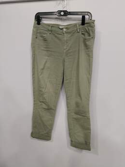 Women's Ann Taylor Loft Green Skinny Crop Jeans Size 27/4
