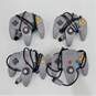 4 Ct. Nintendo 64 N64 Gray Controllers image number 1