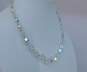 VNTG Mid Century Aurora Borealis Silver Tone Beaded Jewelry image number 6