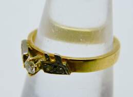 Vintage 14K Yellow Gold 0.13 CTTW Diamond Ring 2.7g alternative image
