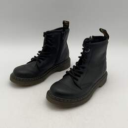 Dr. Martens Mens Black Round Toe Lace-Up Ankle Combat Boots Size 2 alternative image