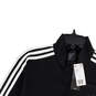 NWT Mens Essentials Tricot Black Long Sleeve Full-Zip Track Jacket Size L image number 3