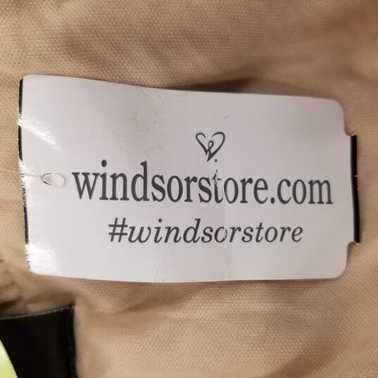 Windsor Women Cream Silver Shimmer Sleeveless Dress S NWT image number 5