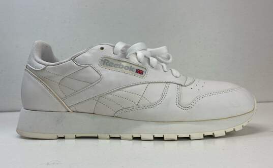 Reebok Classic Leather White Sneakers Men's Size 8 image number 1