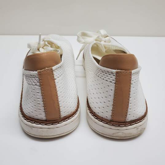 UGG Pinkett Lace Up Hyper Weave Casual Sneakers 1016754 White Shoes Sz 12 image number 4