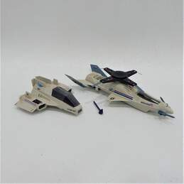 Vintage 80's Hasbro GI Joe Sharc Tooth & Skystorm X-Wing Chopper Vehicles Toys
