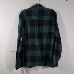 Womens Plaid Loose Fit Long Sleeve Collared Button-Up Shirt Size XXL alternative image