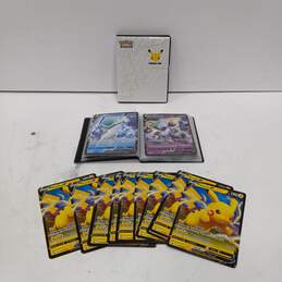 Pokemon Pair of Big Collector Card Books w/ Assorted Cards