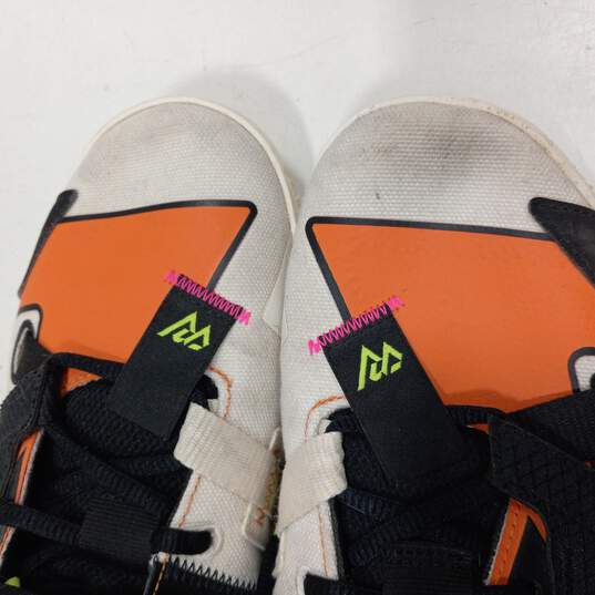 Air Jordan Why Not 7 Zer0.4 Men's Orange/White Sneakers Size 7 image number 6