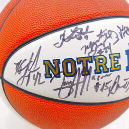 2000-01 Notre Dame Fighting Irish Men's Basketball Team Signed Ball alternative image