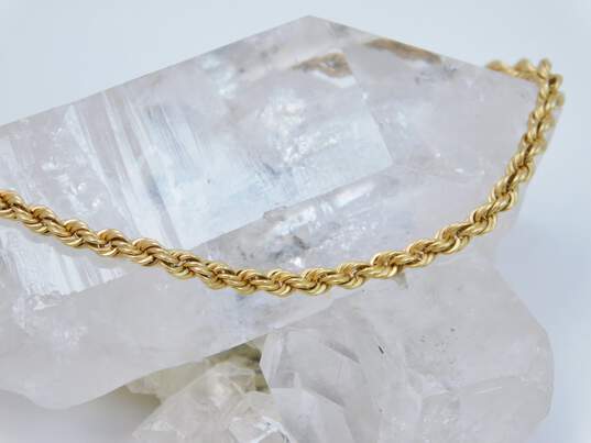 18K Gold Chunky Twisted Rope Chain Bracelet 8.0g image number 4