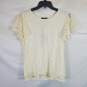 Adrianna Papell Women White Blouse SZ L NWT image number 1