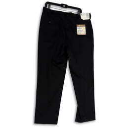 NWT Mens Black Pleated Classic Fit Stretch Dress Pants Size 36W X31L alternative image