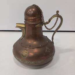 Vintage Pakistani Copper Brass Teapot