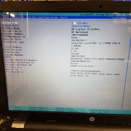 HP 15in Laptop Intel i3-7100U CPU 12GB RAM & HDD image number 9