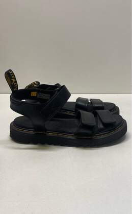 Dr. Martens Klaire J Black Leather Ankle Strap Sandals Women's Size 5
