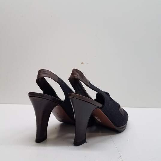 Vintage Donna Karan Slingback Pump Heels Shoes Size 7 B image number 4