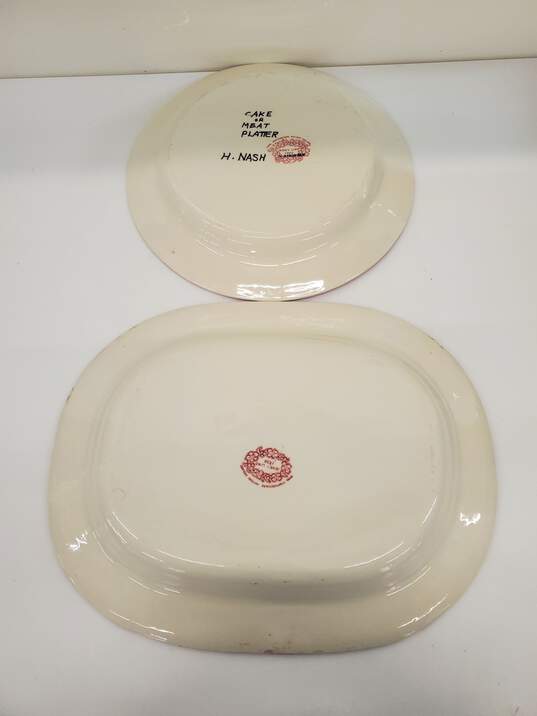 Set of 2 Jenny Lind Platter & Plates image number 2
