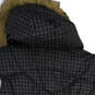 NWT Womens Black Slash Pockets Fur Hooded Full Zip Puffer Vest Size XL image number 4