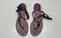 COACH Plum Signature T-Strap Thong Sandals Size 6 B image number 5