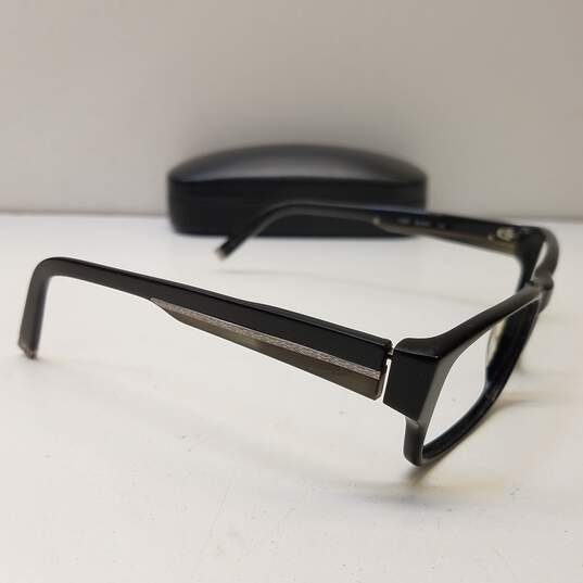 John Varvatos Black Browline Eyeglasses Frame image number 2