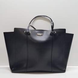 Kate Spade Leather Armour Hill Elodie Tote Black