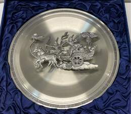 Kings Pewter Wall Art Collectors Plate Thailand 3D Warrior Chariot Metal Plate alternative image