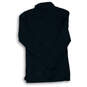Womens Black Long Sleeve Quarter Zip Dri-Fit Classic Polo Shirt Size Medium image number 2