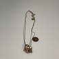 Designer Betsey Johnson Gold-Tone Adjustable Chain Heels Pendant Necklace image number 2
