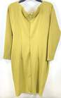 New York & Company Women Yellow Off The Shoulder Sheath Dress L image number 2