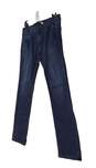 Womens Blue Stretch Dark Wash Pockets Bootcut Leg Denim Jeans Size 33 image number 2