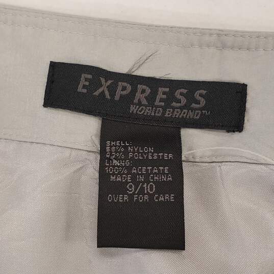 Express World Brand Women Gray Skirt Sz 9/10 NWT image number 4