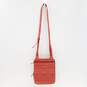 Fossil Leather North South Crossbody Terracotta image number 1