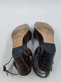 Authentic YSL Tortoise Wedge Sandal W 7M image number 5